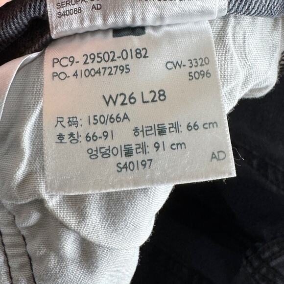 Levi’s 501 Distressed Skinny Jeans in Dark Side Of The Moon Wash Women’s Size 26 - Picture 10 of 11